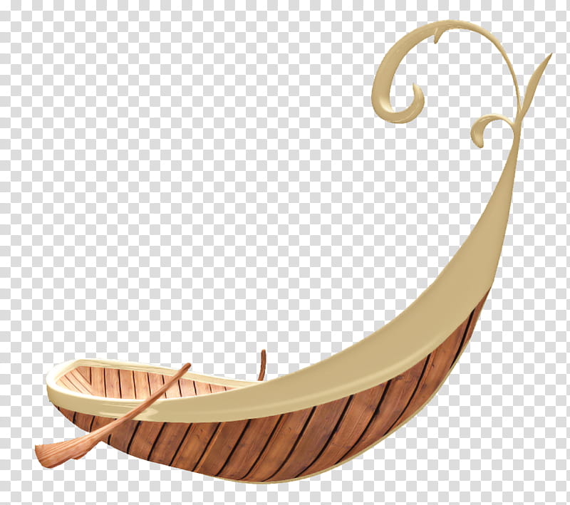 fantasy boat, brown and white boat transparent background PNG clipart