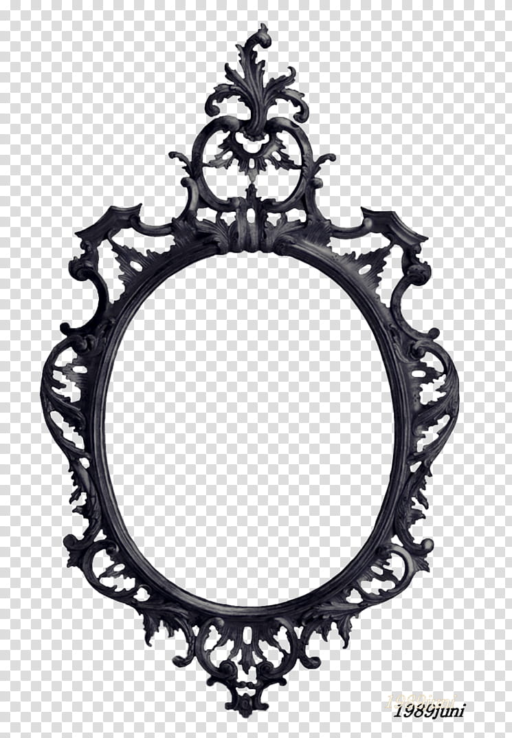 HALLOWEEN O, black wall mirror transparent background PNG clipart