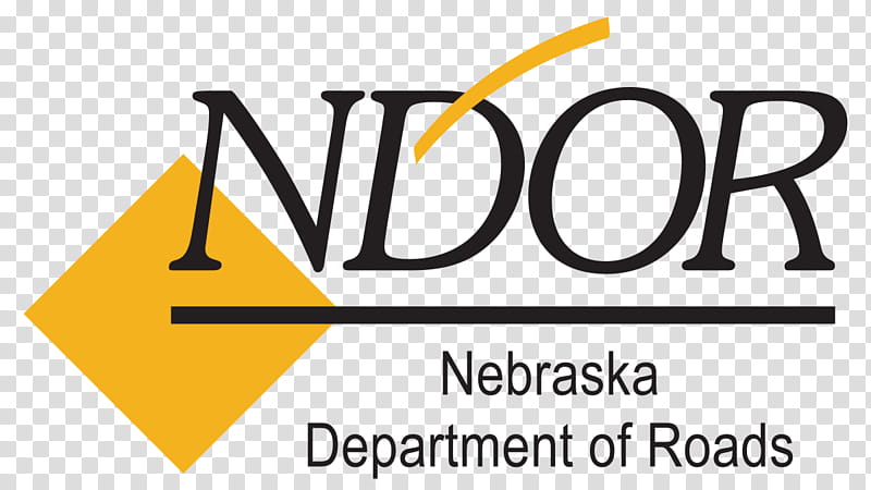 Road, Nebraska Department Of Roads, Nebraska Department Of Transportation, Logo, Highway, Lincoln, Text, Yellow transparent background PNG clipart