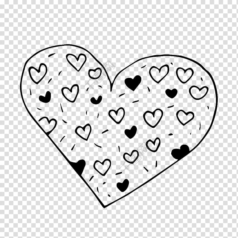 Black And White Book, Heart, Drawing, Black And White
, Coloring Book, Love, Doodle, Line Art transparent background PNG clipart