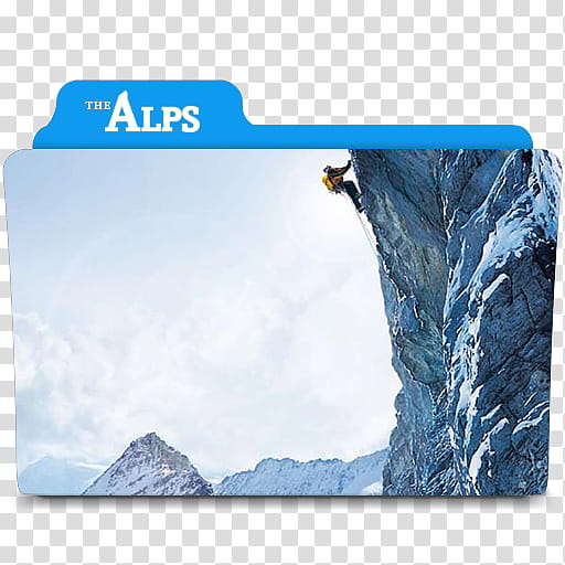 Movie folder icons NO  Outdoor Life series, The Alps transparent background PNG clipart