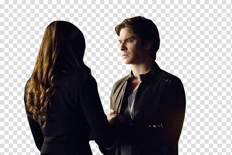 Damon Y Elena transparent background PNG clipart