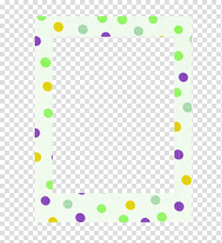 white, green, and purple polka-dot frame transparent background PNG clipart