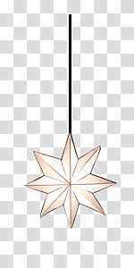 S, white and brown star pendant decor illustration transparent background PNG clipart