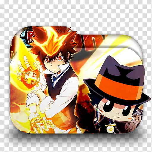 Katekyo Hitman Reborn Anime Folder Icon, Reborn file folder art transparent  background PNG clipart