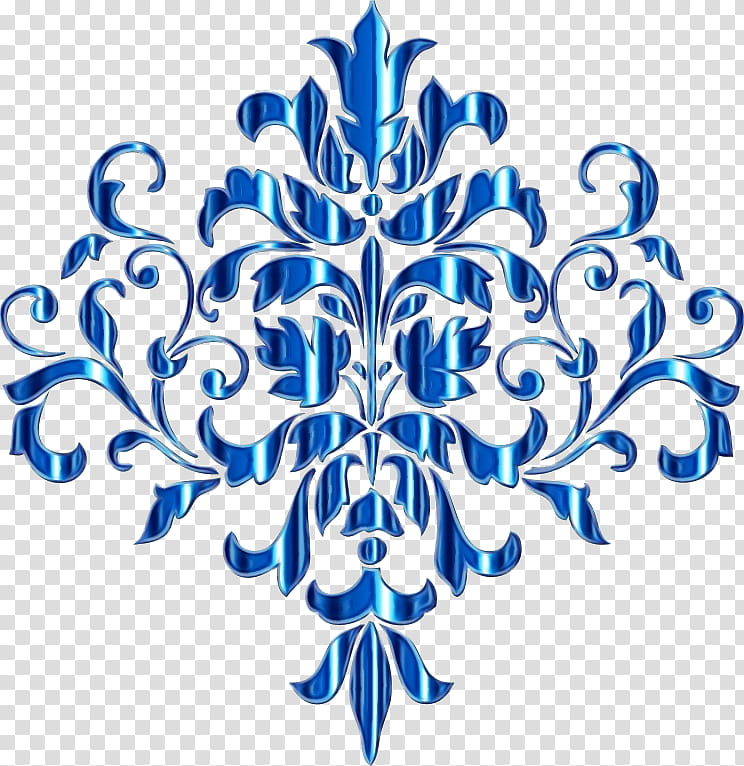 Background Motif, Damask, Paisley, Silhouette, Cobalt Blue, Leaf, Ornament, Symmetry transparent background PNG clipart