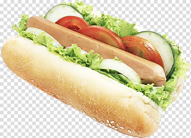 food fast food hot dog bun dish junk food, Cuisine, Ingredient, Sandwich, Vienna Sausage transparent background PNG clipart