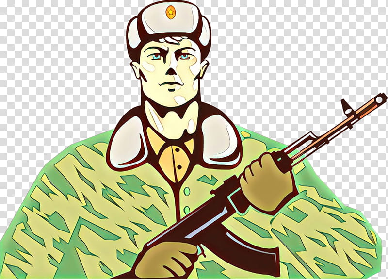 Army soldier pose action hand drawing Royalty Free Vector