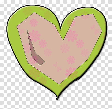 Hearts , green and pink heart transparent background PNG clipart