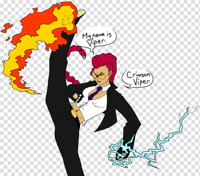 I&#;m Crimson Viper, woman in black jacket illustration transparent background PNG clipart