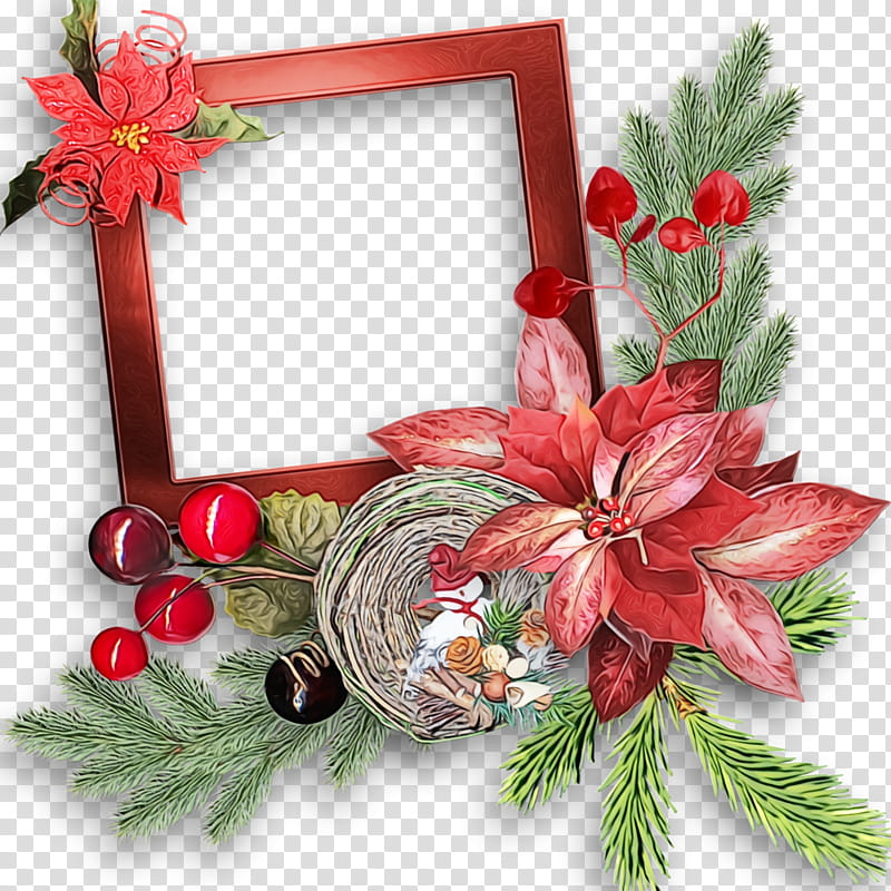 Christmas decoration, Christmas Frame, Christmas Border, Christmas , Watercolor, Paint, Wet Ink, Cinnamon Stick transparent background PNG clipart