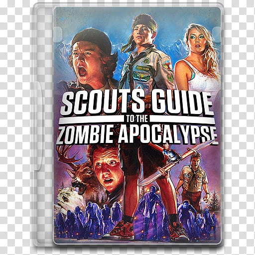Movie Icon Mega , Scouts Guide to the Zombie Apocalypse, Scouts Guide to the Zombie Apocalypse DVD case transparent background PNG clipart