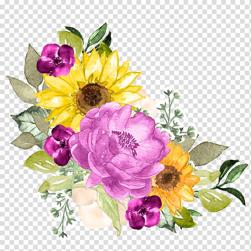 Bouquet Of Flowers Drawing, Floral Design, Watercolor Painting, Flower Bouquet, Rose, Cut Flowers, Poster, Petal transparent background PNG clipart