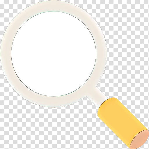 Magnifying Glass, Cartoon, Yellow, Magnifier, Makeup Mirror, Office Instrument transparent background PNG clipart