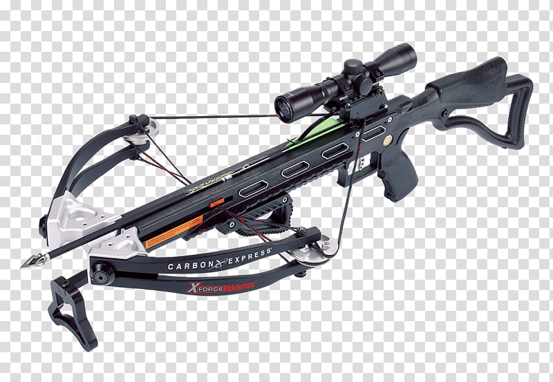 Bow And Arrow, Carbon Express Xforce 350 Crossbow Kit, Carbon Express Xforce Blade Crossbow, Hunting, Bowhunting, Archery, Weapon, Gun, Ranged Weapon transparent background PNG clipart
