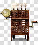 Steampunk Icon Set in format, programs, brown machine with lights transparent background PNG clipart