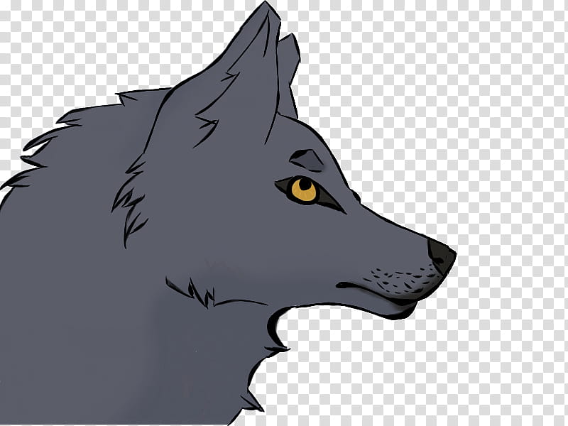 Simple Colored Wolf HeadShot Example transparent background PNG clipart