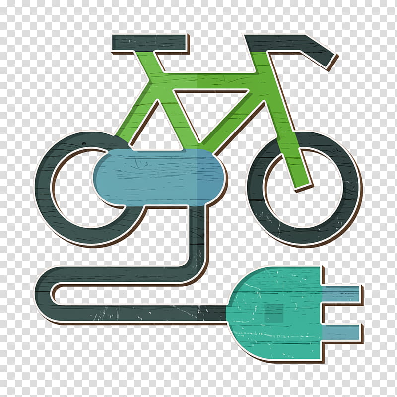 Bike icon Electric bike icon Sustainable Energy icon, Green, Symbol, Logo, Sign transparent background PNG clipart