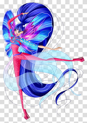 Bloom Tecna Aisha Roxy Winx Club: Believix in You, Ali, brush Footed  Butterfly, symmetry, fictional Character png