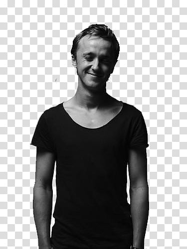 Paquete Tom Felton, man in black top transparent background PNG clipart