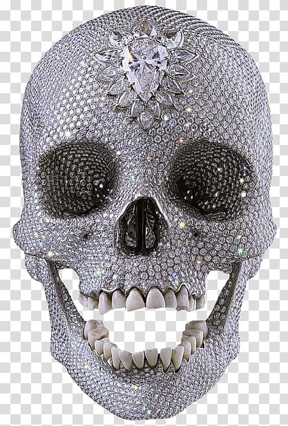 Dark Temper, gray skull figure decor transparent background PNG clipart