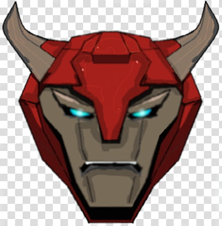 Transformers Cliffjumper, red and gray robot face transparent background PNG clipart