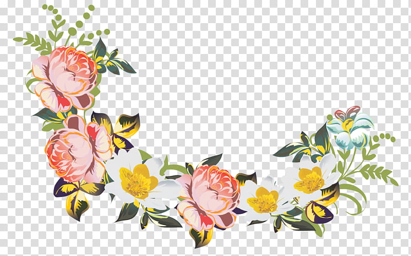 Ss, pink and white flowers transparent background PNG clipart