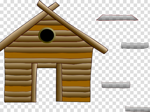 Wood Sign, Three Little Pigs, House, Building, Home, Log Cabin, House Sign, Brick transparent background PNG clipart