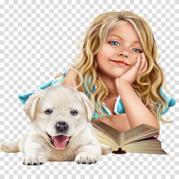Golden Retriever, Drawing, Cartoon, Girl, Dog, Puppy, Skin, Puppy Love transparent background PNG clipart