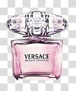 Fashion, Versace Bright Crystal fragrance spray bottle transparent background PNG clipart