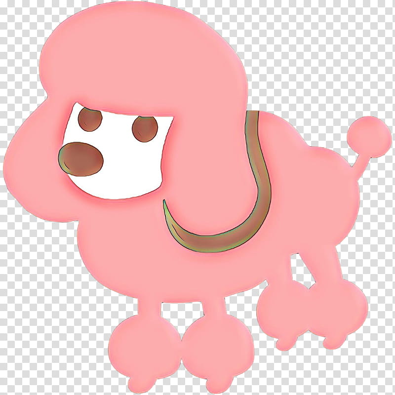 Emoji, Cartoon, Poodle, Emoticon, Art Emoji, Blob Emoji, Dog, Pink transparent background PNG clipart