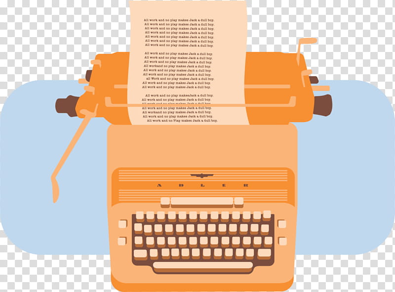 Orange, Shining, Stanley Kubrick Archive, Review, Film, Typewriter, Office Equipment, Office Supplies transparent background PNG clipart
