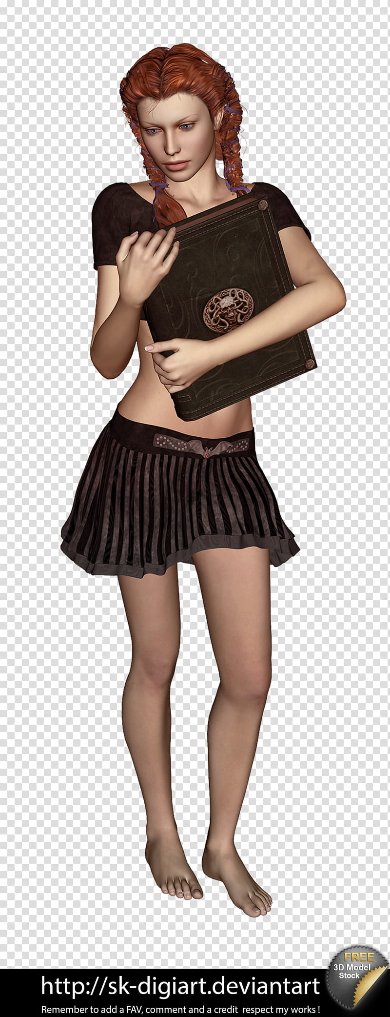 D Model , female game character illustration transparent background PNG clipart