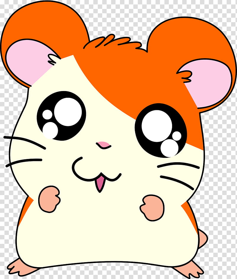 Hamtaro, brown and white rodent illustration transparent background PNG clipart