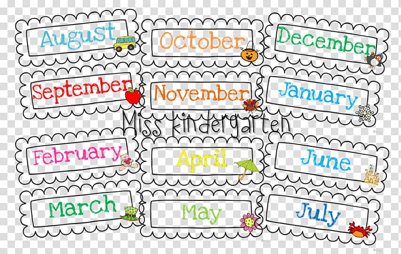 month calendar clipart