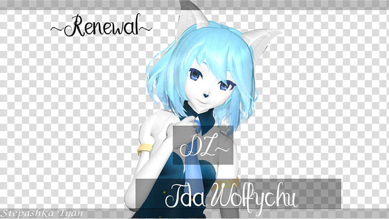 ||:.MMD.:|| Wolfychu ||:.test model+DL.:||, female character transparent background PNG clipart