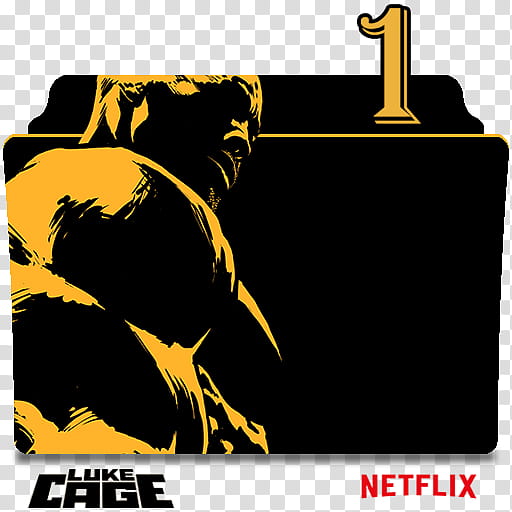 Luke Cage series and season folder icons, Marvel's Luke Cage S ( transparent background PNG clipart