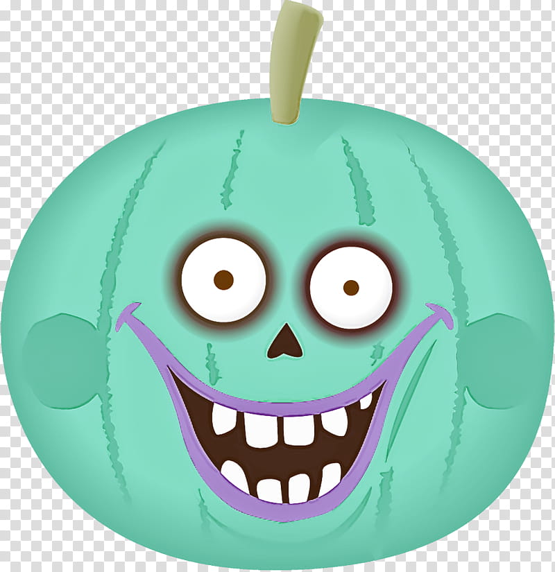 Jack-o-Lantern halloween carved pumpkin, Jack O Lantern, Halloween , Cartoon, Facial Expression, Green, Smile, Tooth transparent background PNG clipart