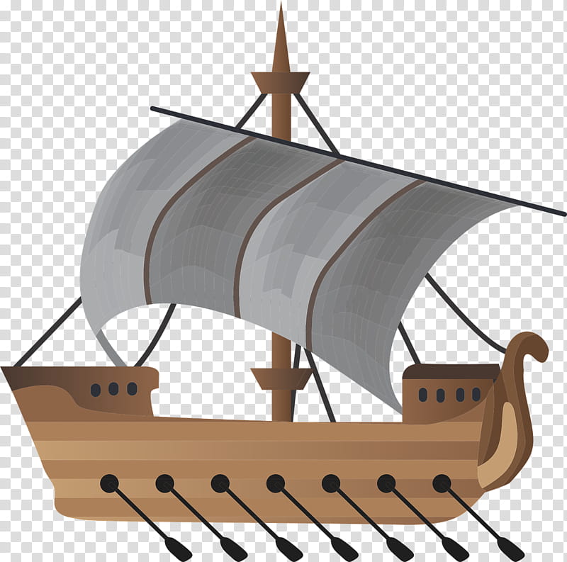 Boat, Ship, Sailboat, Viking Ships, Rowing, Watercraft, Sailing Ship, Vehicle transparent background PNG clipart