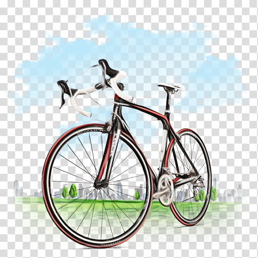 Watercolor Background Frame, Paint, Wet Ink, Bicycle Wheels, Bicycle Frames, Bicycle Saddles, Road Bicycle, Bicycle Handlebars transparent background PNG clipart