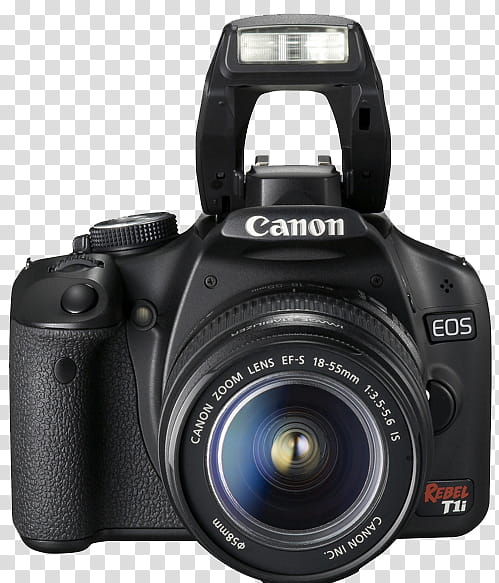 , black Canon EOS Rebel T camera transparent background PNG clipart