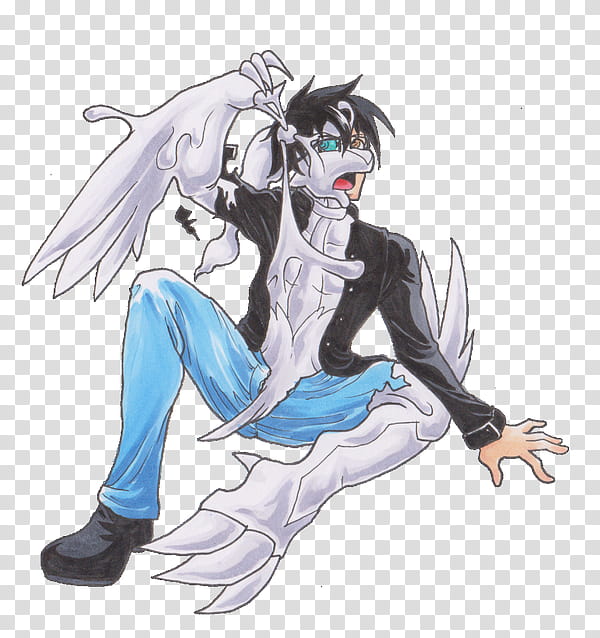 Reshiram tf , male anime character illustration transparent background PNG clipart
