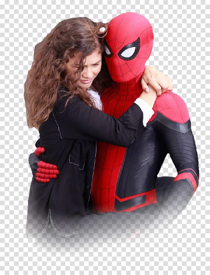 Spider Man Far from Home Peter and MJ transparent background PNG clipart
