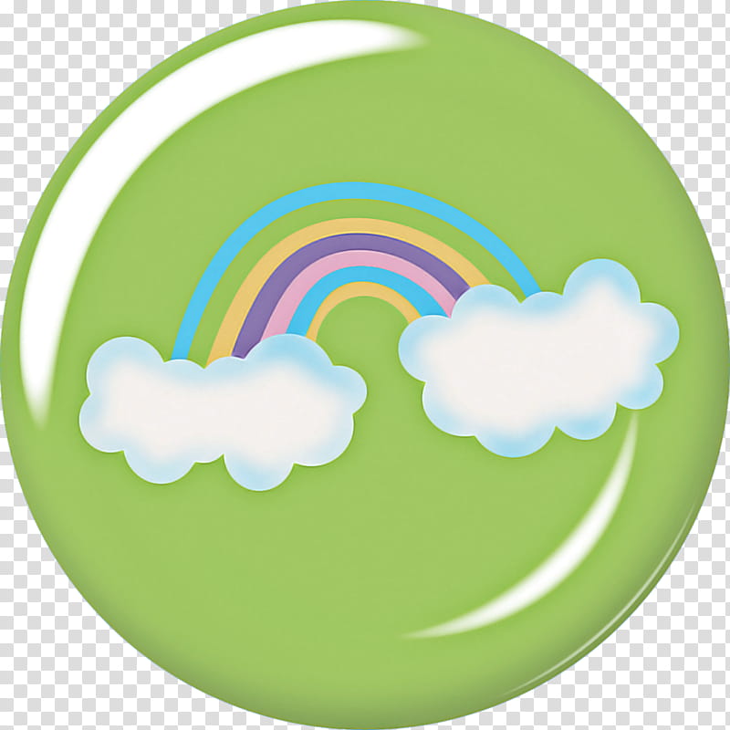 Rainbow, Cloud, Green, Meteorological Phenomenon, Yellow, Circle, Heart, Plate transparent background PNG clipart