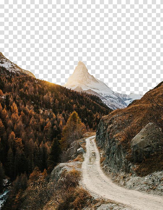 Fall Gray Road Near Mountain Transparent Background Png Clipart Hiclipart