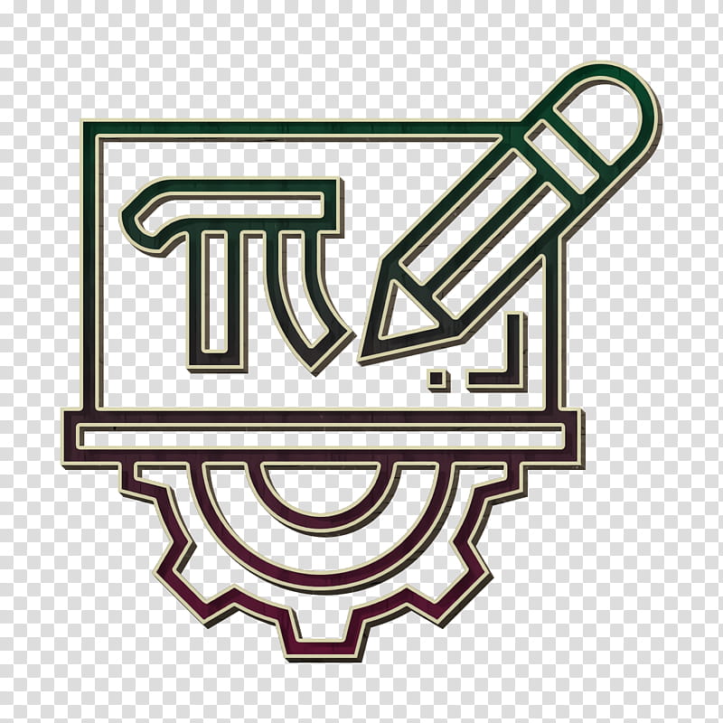 Mathematics icon Pi icon STEM icon, Logo, Emblem, Symbol transparent background PNG clipart