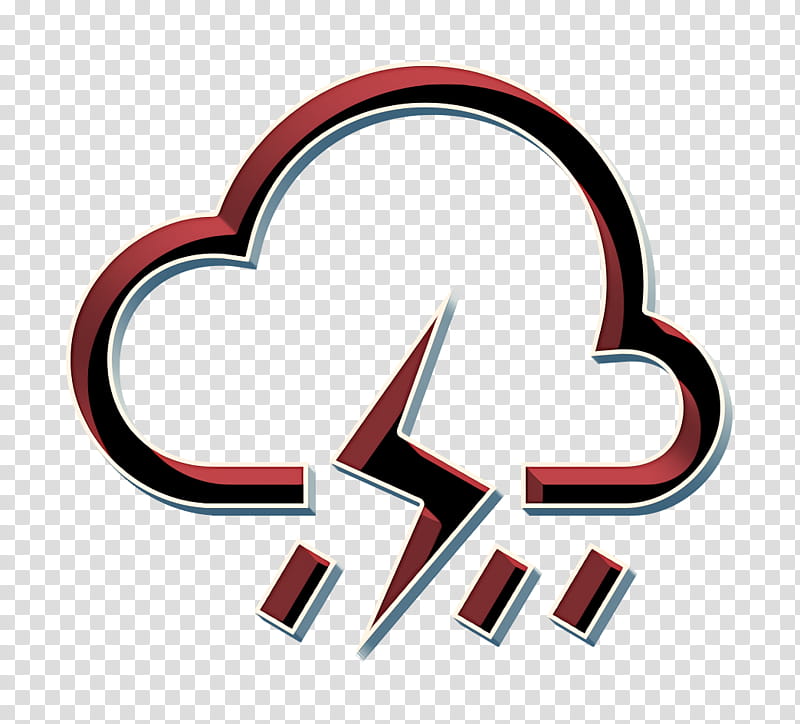 forecast icon heavy rain icon rainy icon, Thunder Icon, Weather Icon, Line, Symbol, Logo transparent background PNG clipart