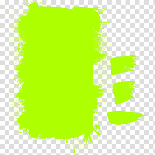 Recursos, rectangular neon green splash paint transparent background PNG clipart