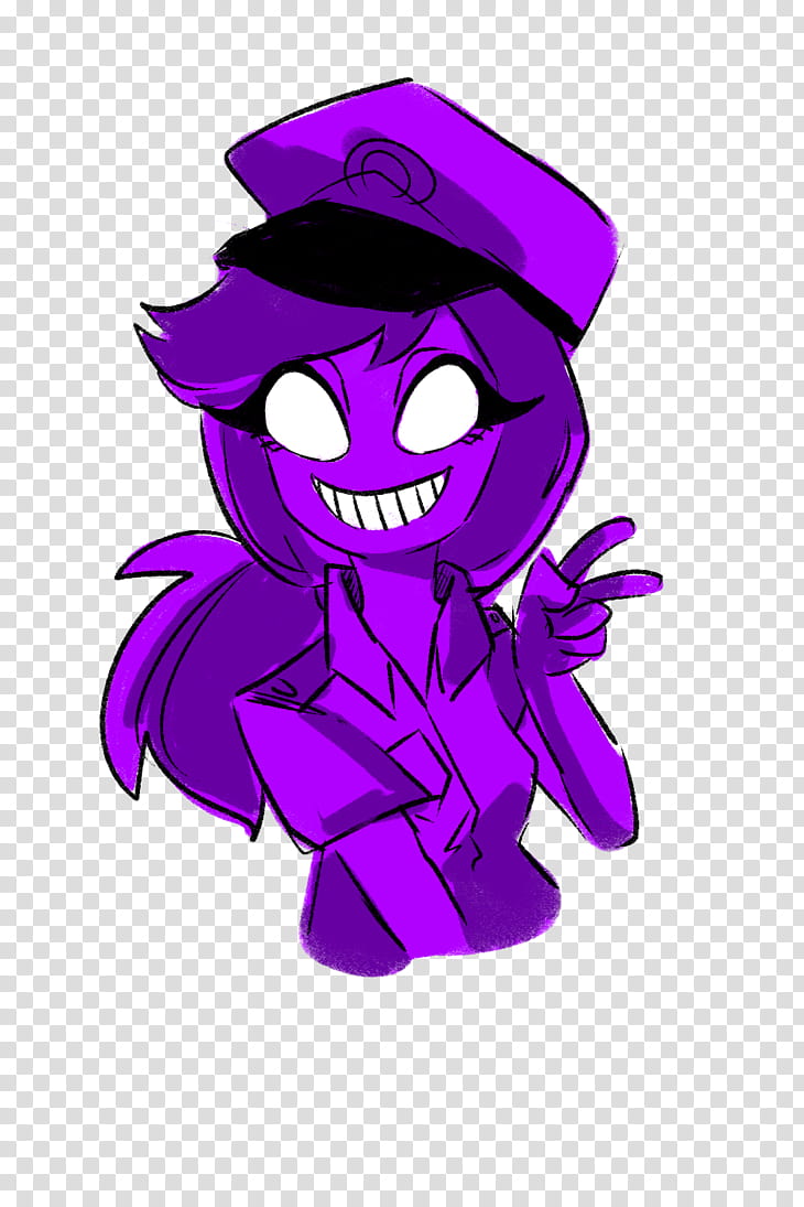 Purple Girl [FNAF Genderbend] transparent background PNG clipart