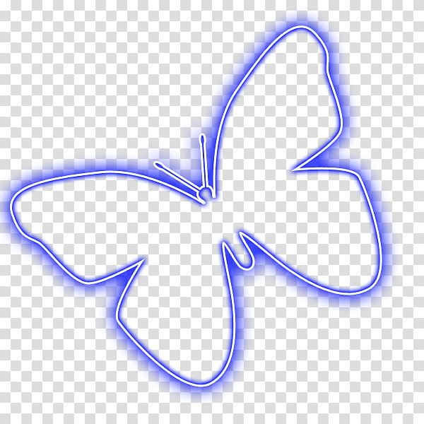 blue glow line butterfly illustration transparent background PNG clipart